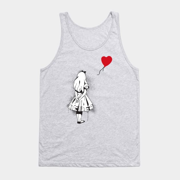 Banksy in Wonderland Tank Top by AngelicaRaquid